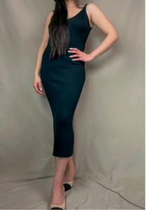 Black Bodycon Midi Dress