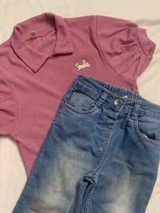 It’s Girls Top With Jean Pant