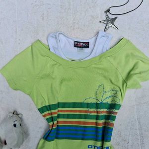 y2k green top