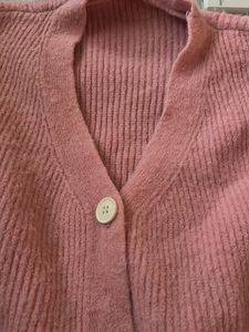 Pink Knit Cardigan