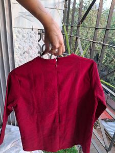 Price Dropped ❗️❗️❗️ Wine Heartline Top