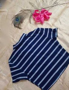 Striped Navy Blue T-Shirt