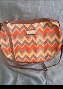 New Zouk Structured Shoulder Bag