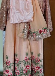 Beautiful Wedding Wear Gown Dupatta Churidaar
