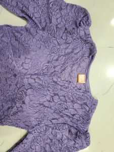 Lavender Lace Top