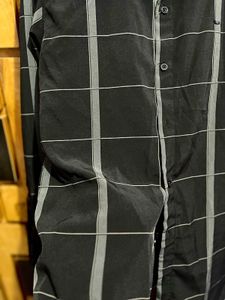 Checked Black Shirt