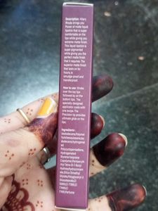 Hilary Rhoda Power of Matte Lipstick