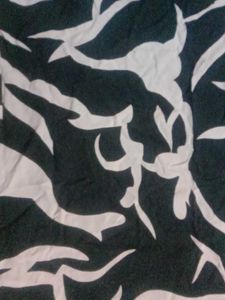 Black And White Printed Top