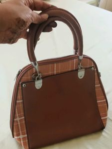 Stylish Plaid Handbag