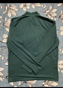 Turtle Neck Long Sleeves Tshirt Green