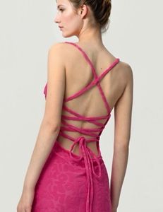 SOLD Urbanic Pink Lace Up Textured Mini Dres