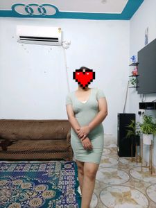 Cute Green Mini Dress