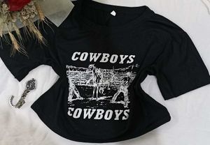 Black Cowboy🤠 Crop Top