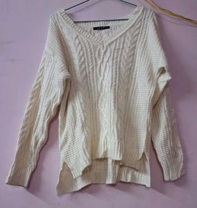 White Pullover Sweater