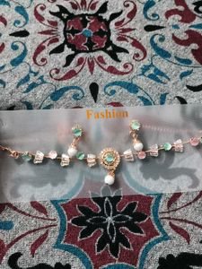 Pearl &amp; Crystal Choker Necklace