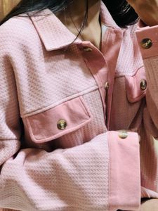 Women SHEIN Pink Overcoat