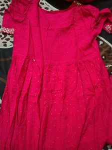 Pink Embroidered Kurta Set
