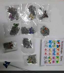Butterfly Necklace &amp; Earring Set - Pack of 10