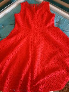 💅Sweetheart Red Fit&amp;Flare Net Dress💅