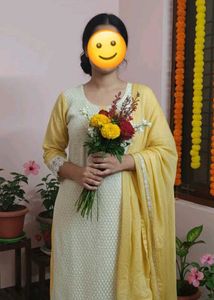 🌼 Sunshine Yellow Patiala Suit with Dupatta 🌼