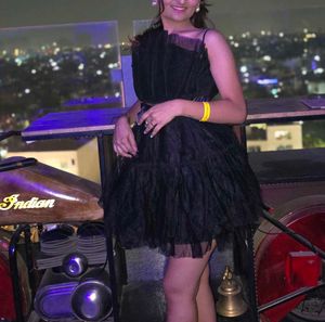 BLACK PARTY WEAR DRESS