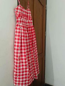 Red &amp; White Checkered Sundress