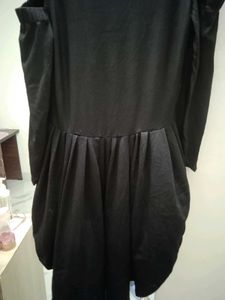 Black Cold Shoulder Top