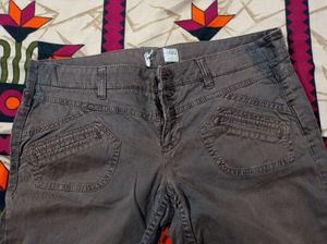 Brown Casual Pants
