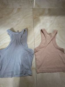 H&amp;M 2 Pack Of Tank Tops