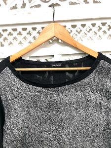 Imported Stylish Black &amp; Silver Top B