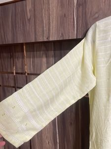 Elegant Lemon-Yellow Kurta