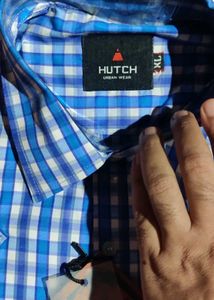 Blue Checked Casual Shirt