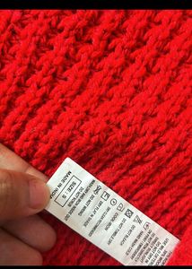 Red Benetton Hoodie Cardigan
