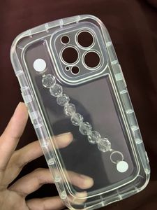 iPhone 13 Pro Phone Case Transparent With Beads
