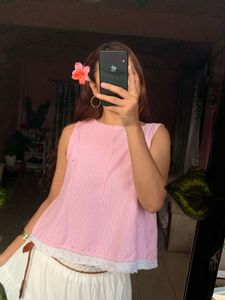 Pink Strip Slip