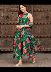 Green Kurta Set