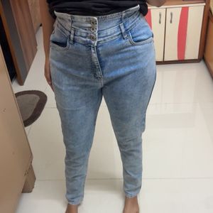 Roadster Super Highwaist 3button Belt Jeans