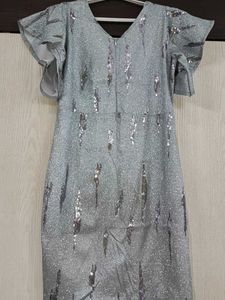 Sparkling Silver Party Dress
