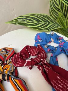Stylish Hair Scrunchies - Set of 3