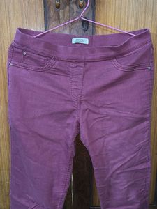 Bershka Burgundy Pants