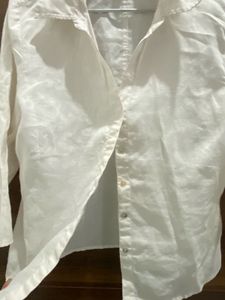 Elegant White Linen Shirt