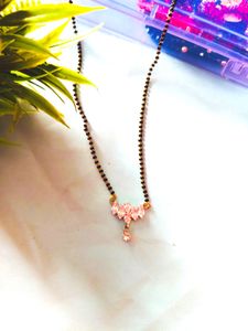 Diamond-Cut Crystal Mangalsutra – Simple &amp; Stylish