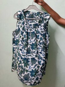 Florecent Print Halter Top