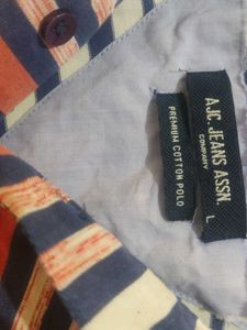 Striped Polo Shirt - Relaxed Fit