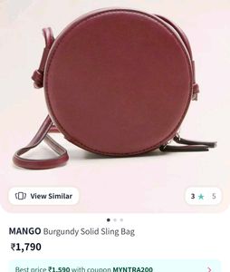 MANGO ROUND CUTE PURSE
