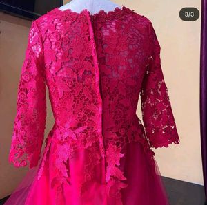 Elegant Pink Lace Dress