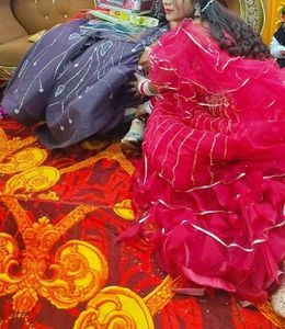 Red Ruffled Lehenga Choli