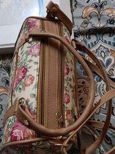 Floral Print Satchel Bag