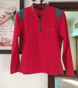 Red Long Sleeve Top