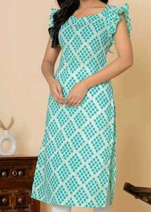 Green Patterned Dress